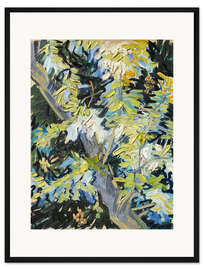 Gerahmter Kunstdruck Blühender Akazienzweig