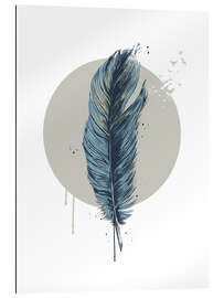 Gallery print Feather in a circle