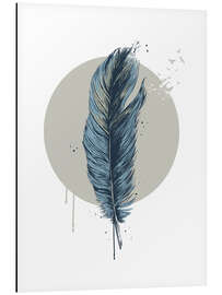 Magnettafel Feder im Kreis