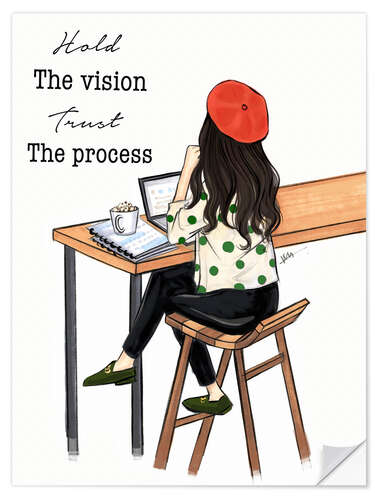Naklejka na ścianę Hold The Vision