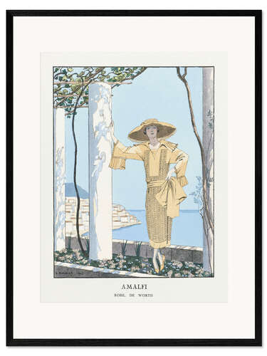 Impression artistique encadrée Amalfi