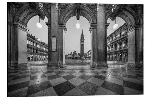 Alubild Markusplatz in Venedig