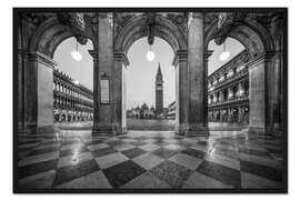 Gerahmter Kunstdruck Markusplatz in Venedig