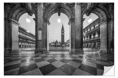 Selvklebende plakat St. Mark's Square in Venice