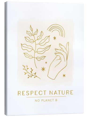Canvastavla Respect Nature