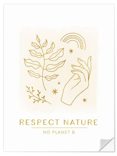 Vinilo para la pared Respect Nature