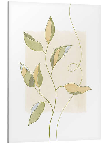 Aluminium print Graceful Leaves