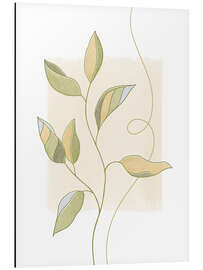 Aluminium print Graceful Leaves