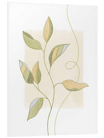 Foam board print Graceful Leaves