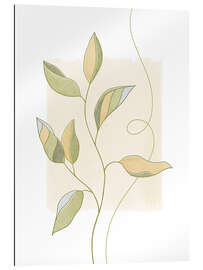 Tableau en plexi-alu Graceful Leaves