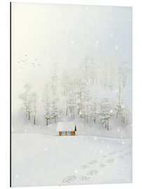 Magnettafel Verschneiter Tag