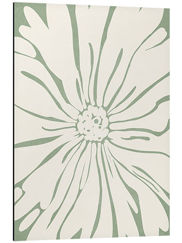 Cuadro de aluminio Sage green and beige flower