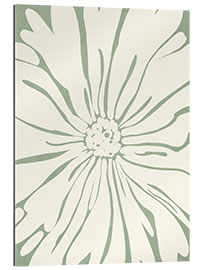 Gallery print Sage green and beige flower