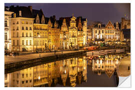 Selvklebende plakat Gent, Belgium