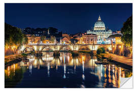 Selvklebende plakat Rome by Night