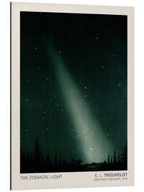 Magnettafel Das Tierkreislicht, astronomische Zeichnung