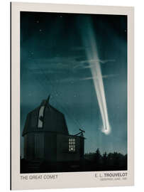 Magnettafel Der große Komet von 1881, astronomische Zeichnung