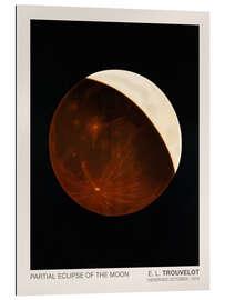 Gallery print Partial Eclipse of the Moon, Astronomical Drawing