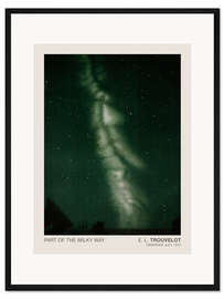 Gerahmter Kunstdruck Teil der Milchstraße, astronomische Zeichnungen