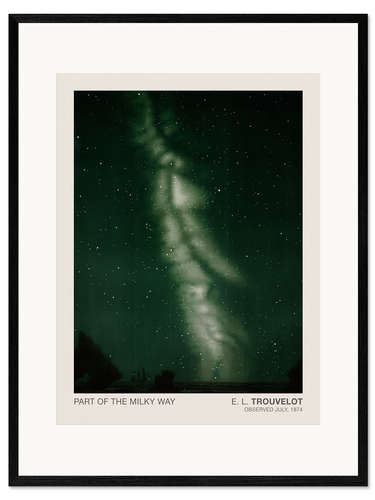 Ingelijste kunstdruk Part of the milky way, Astronomical Drawings