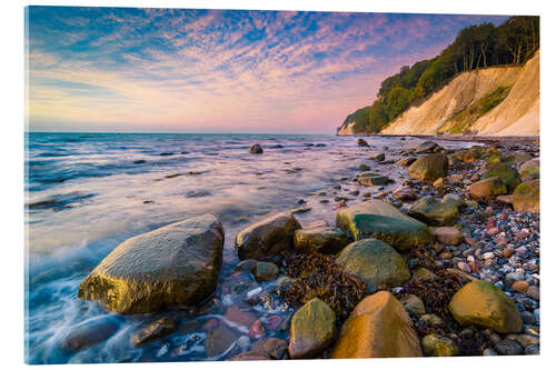 Acrylglas print Chalk coast on the island of Ruegen