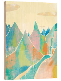 Wood print Rockies