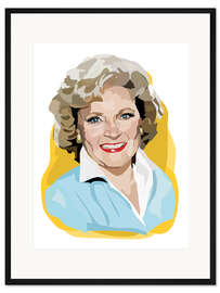 Gerahmter Kunstdruck Rose Golden Girls