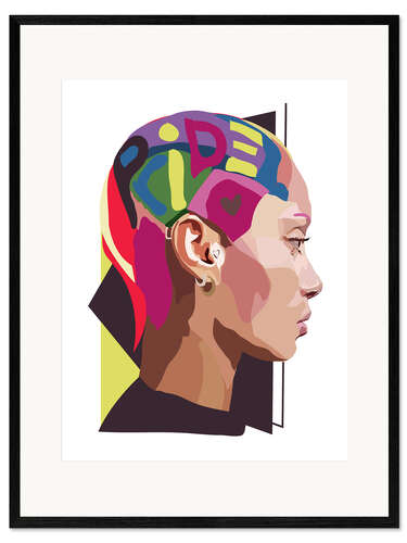 Plakat artystyczny premium w ramie Pride