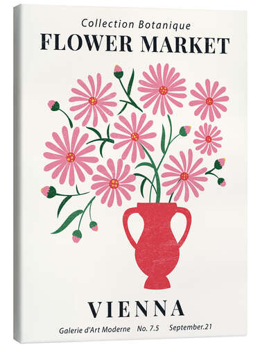 Stampa su tela Flower Market Vienna