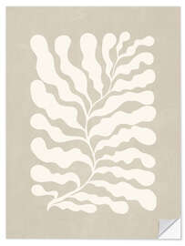 Wall sticker Abstract beige plant