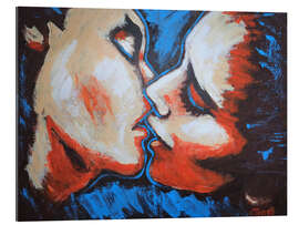 Gallery print Kiss in red and blue