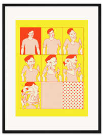 Gerahmter Kunstdruck Verrührt