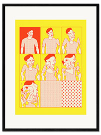 Framed art print Scrambled