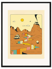 Gerahmter Kunstdruck Bewohner III
