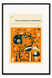 Gerahmter Kunstdruck Alice im Wunderland