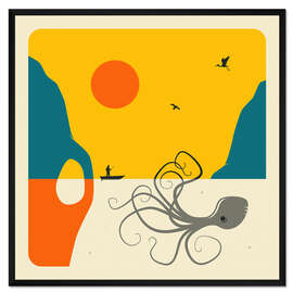 Gerahmter Kunstdruck Krake