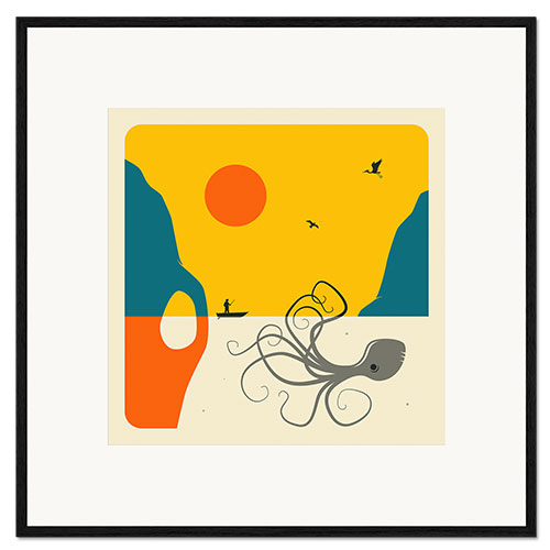 Gerahmter Kunstdruck Krake