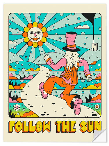 Wandsticker Follow the sun