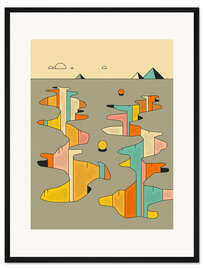 Gerahmter Kunstdruck Landschaft