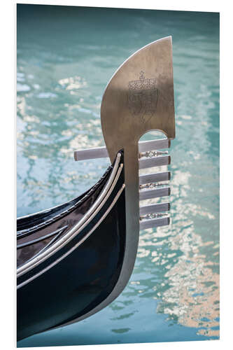 Bilde på skumplate Bow fitting of a gondola in Venice