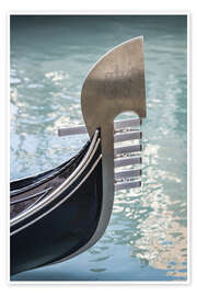 Wall print Bow fitting of a gondola in Venice - Jan Christopher Becke