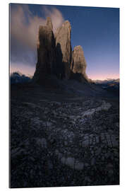 Gallery Print Tre Cime Di Lavaredo in den Dolomiten im Mondlicht