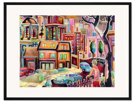 Gerahmter Kunstdruck Juli Abend