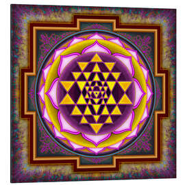 Aluminium print Intuition Sri Yantra IV