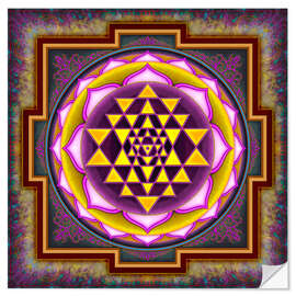 Selvklebende plakat Intuition Sri Yantra IV