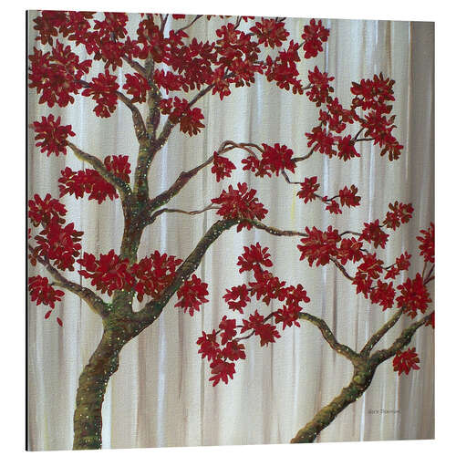 Tableau en aluminium Scarlet leaves