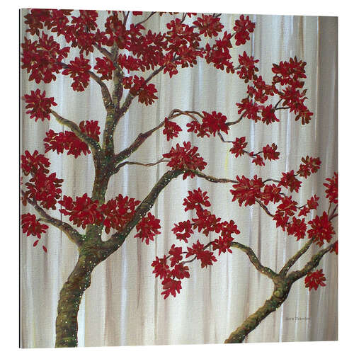 Tableau en plexi-alu Scarlet leaves