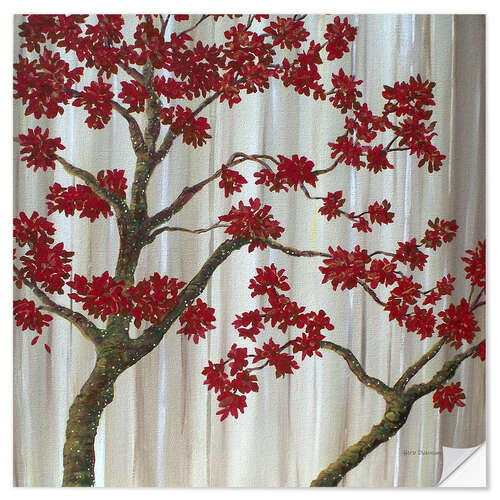 Wall sticker Scarlet leaves