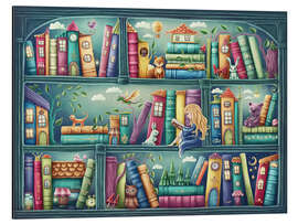 Magnettafel Magisches Bücherregal