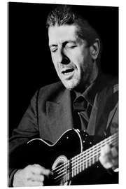 Acrylic print Portrait by Leonard Cohen, Singer and Songwriter I